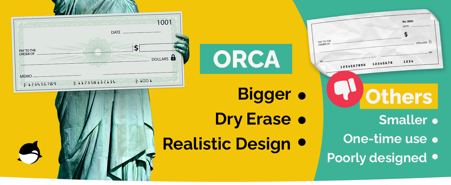 Giant Glossy Paper Check