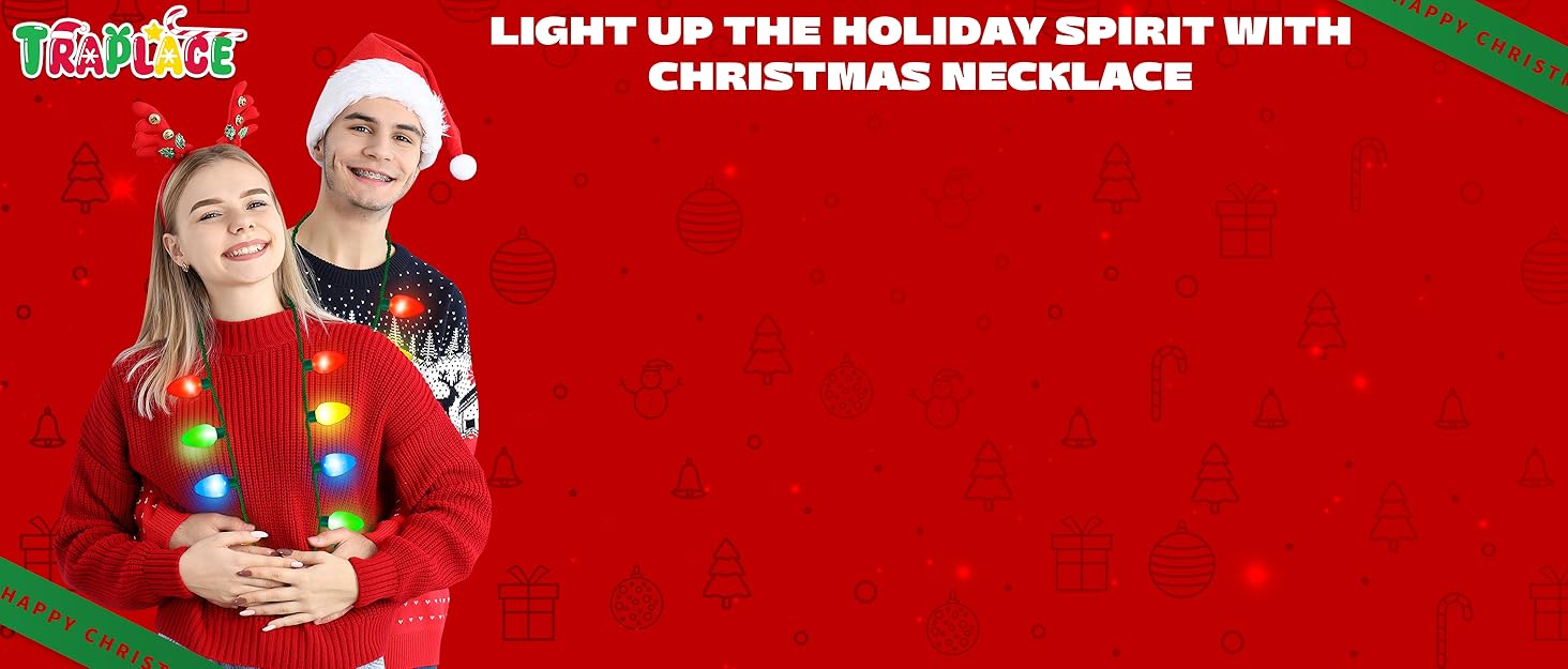 christmas light necklace light up