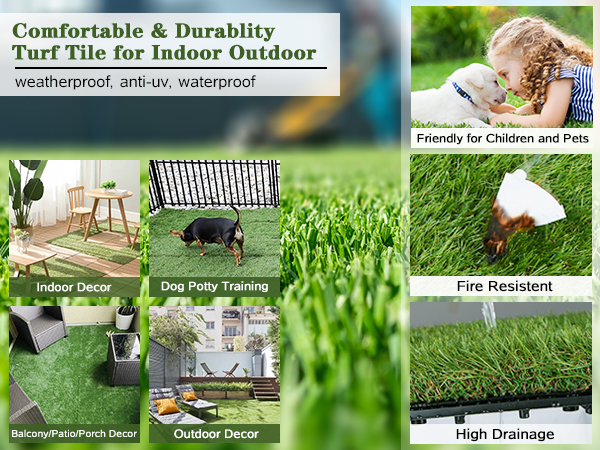 artificial turf tile