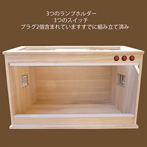 【即納】60×40×40 爬虫類ケージ　ゲージ Amazon | 爬虫類 ケージ レオパ ケージ 60x40x40cm 木製飼育