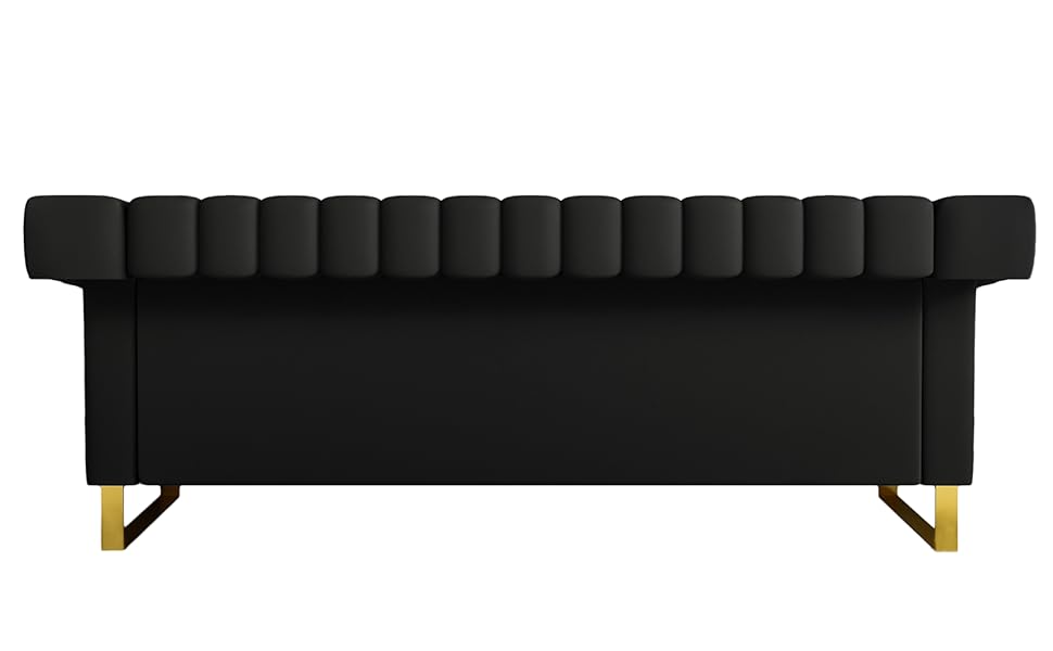 Sofa Couch for Living Room 84" PU Leather Couches Tufted