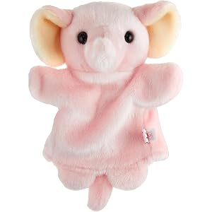 Amazon.co.jp: PUPPET COLLECTION ZOO ゾウ ハンドパペット ピンク