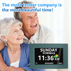large display elderly clock