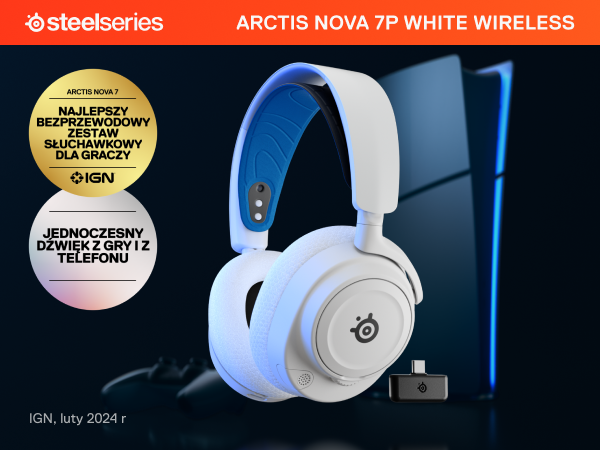 SteelSeriesスティールシリーズ Arctis Nova 7PWhite Arctis Nova 7P Wireless - White