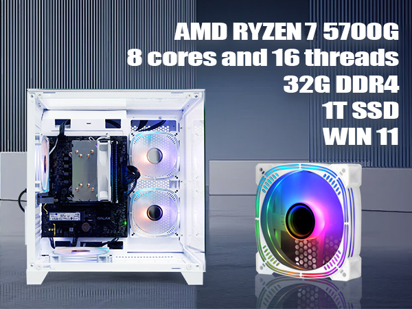 新品R5 5600G/16G/SSD500G+1T/Office2019 Amazon.co.jp: NEWLEAGUE ゲーミングデスクトップパソコン 特選