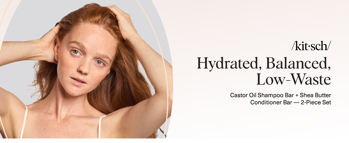 Kitsch Castor Oil Shampoo &amp;amp; Shea Butter Conditioner Bar – Shampoo and Conditioner Set