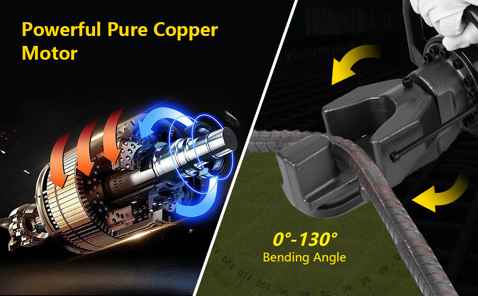 Powerful Electric Hydraulic Rebar Bender