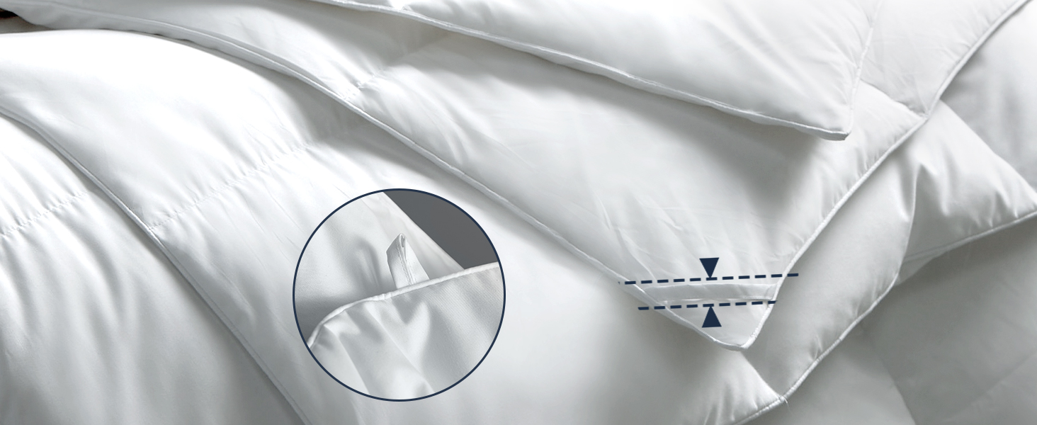 Hotel Grand Luxury White Goose Feather Down Fiber Comforter