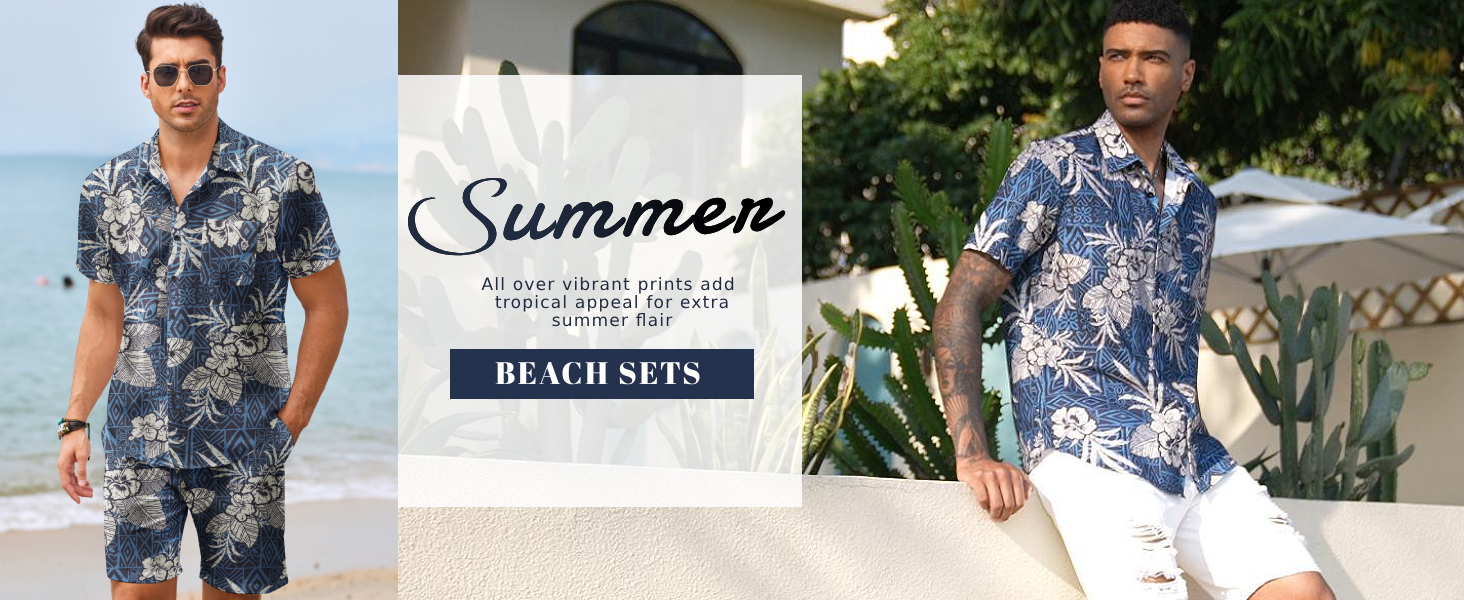 Men's Hawaiian 2 Piece Outfit