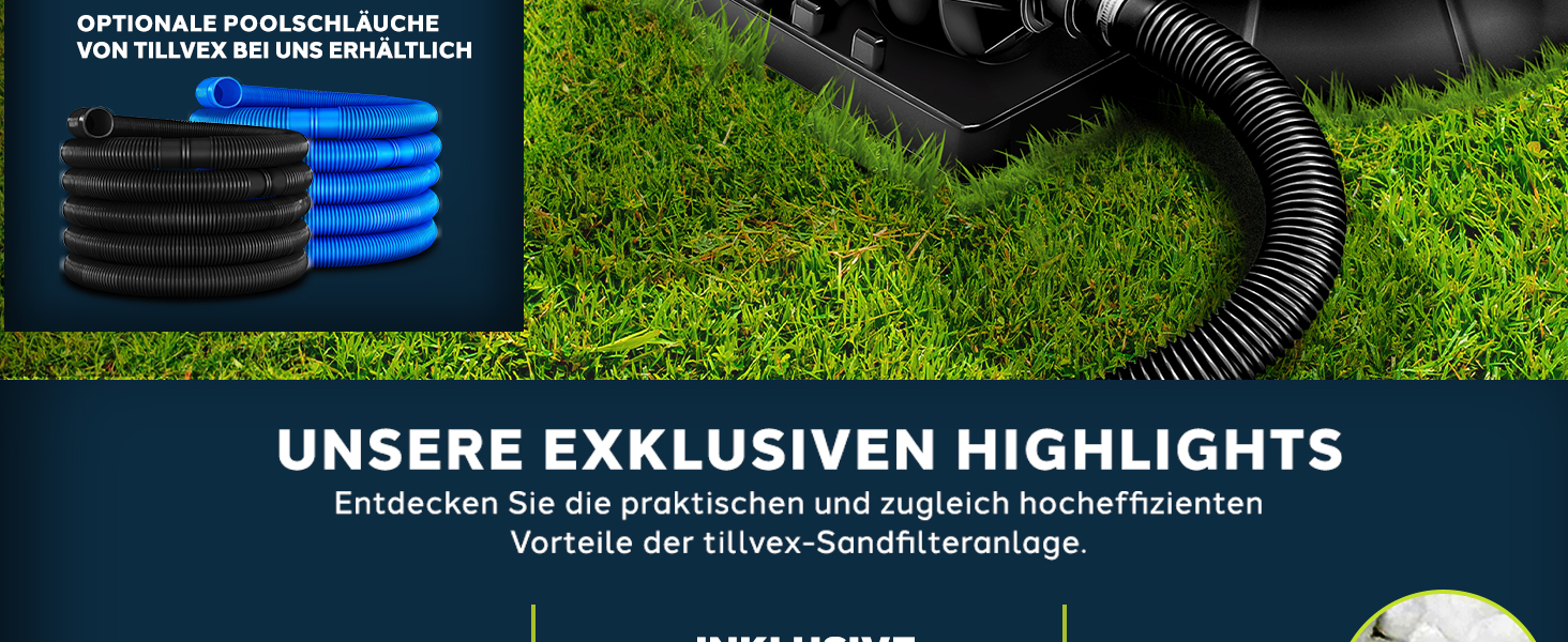 Tillvex® Sandfilteranlage Pool | Filteranlage 7-Wege Ventil & Adapter | Druckanzeige für Schwimmbecken (Blau)  
Tillvex® 68f45775 Bb8b 4b98 A199 45046b4781e8. CR0,0,1464,600 PT0 SX1464 V1