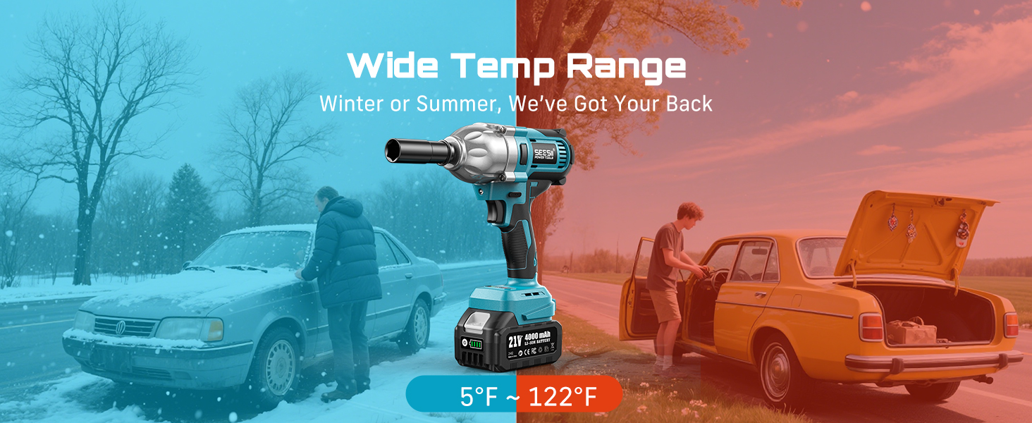 battery impact gun 1/2 drive high torque