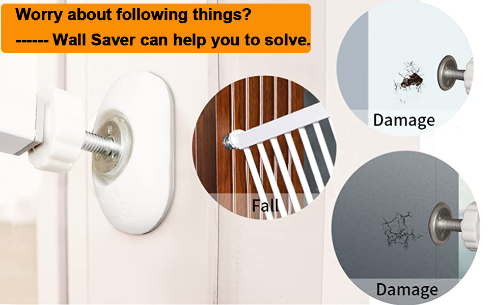 RONGRONG 4 Packs Baby Gate Wall Protector, Safety Wall Guard Protector