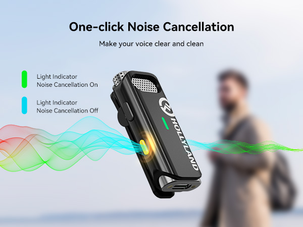 Lark M1 has powerful niose cancelling function for recording in noisy surroundings