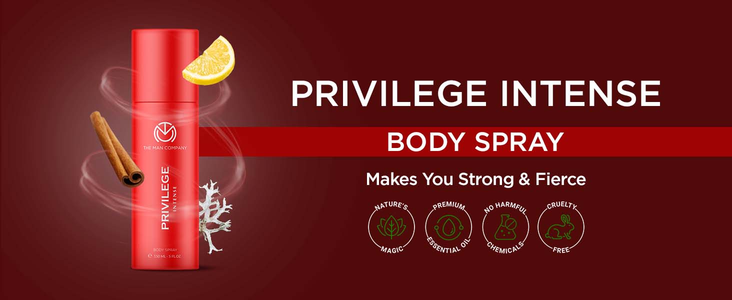 Buy The Man Company Privilege Intense Deodorant for Men Premium Body