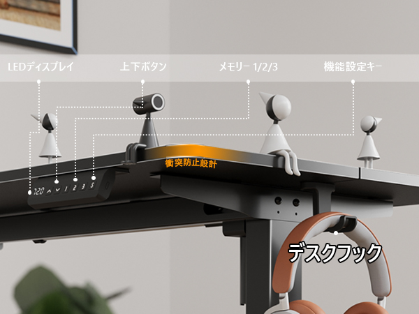 電動 オフィスワークテーブル
