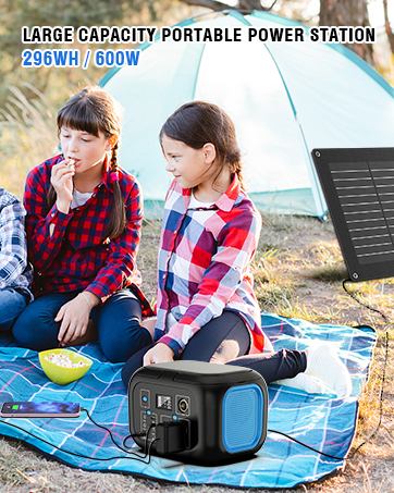 portable power station solar generators battery pack with ac outlet