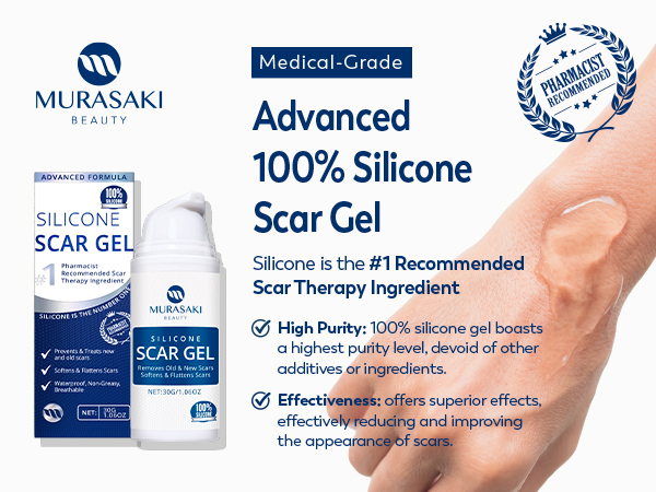 100% Silicone Scar Gel Scar Cream M1