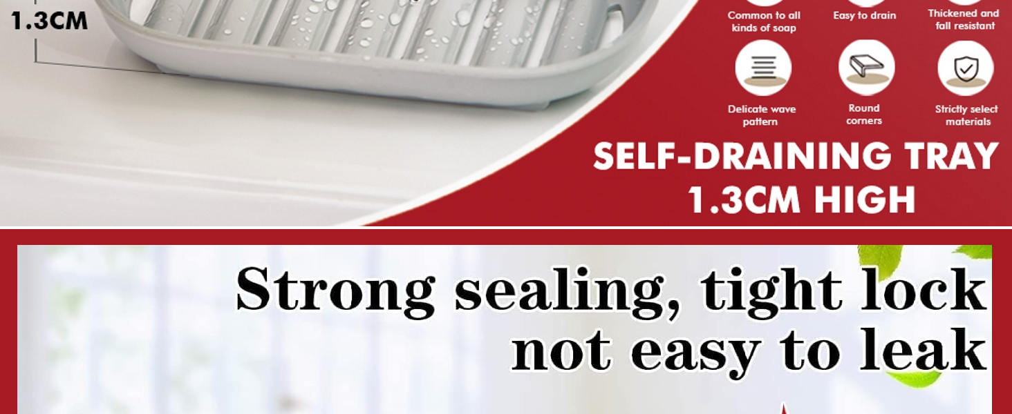 Soap Holder for Bathroom, Soap Dish, Soap Stand for Bathroom, Soap Holder for Wall