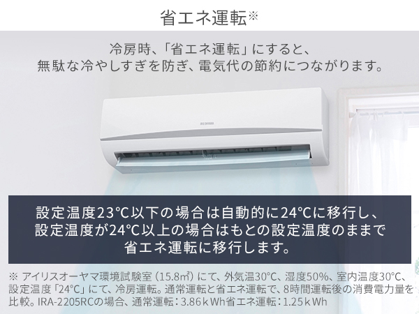 Amazon | アイリスオーヤマ エアコン 6畳 内部清浄 ルームエアコン