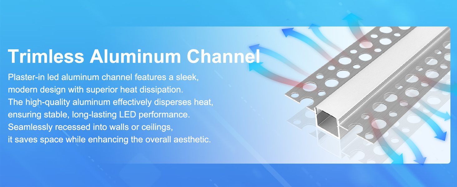 trimless aluminum channel