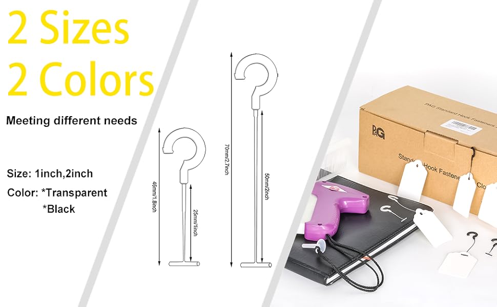 PAG Tagging Gun Fasteners Plastic J Hook Fasteners for