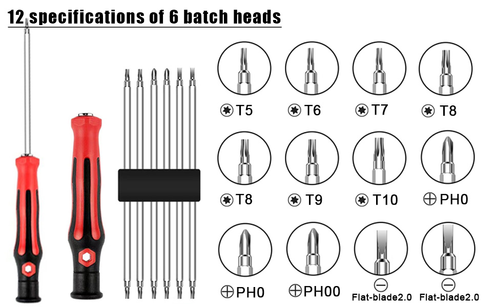 KiimSin 6 in 1 Screwdriver Set for Dyson Hair Dryer for Dyson V6 V7 V8