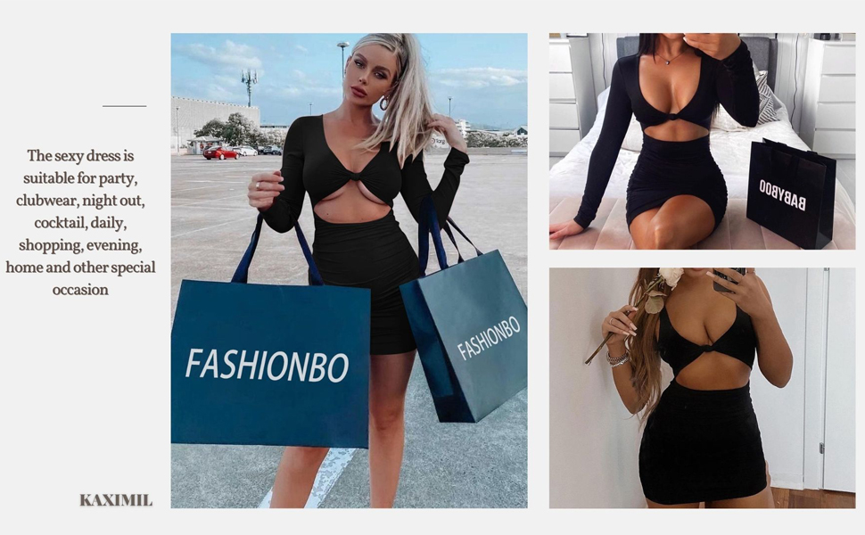 Sexy Bodycon Sleeveless Cut Out Ruched Tank Mini Club Party Dresses