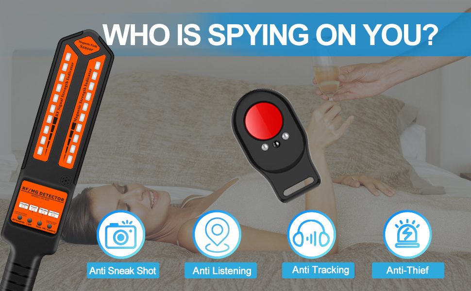 KAXYUYA Anti Spy Detector Bug Detector Hidden Camera