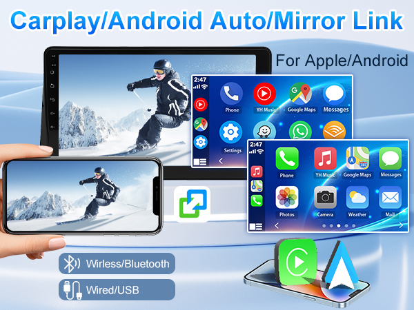 ANDROID - rin Amazon.com: CarplayAndroid Auto WiFi GPS Navigation