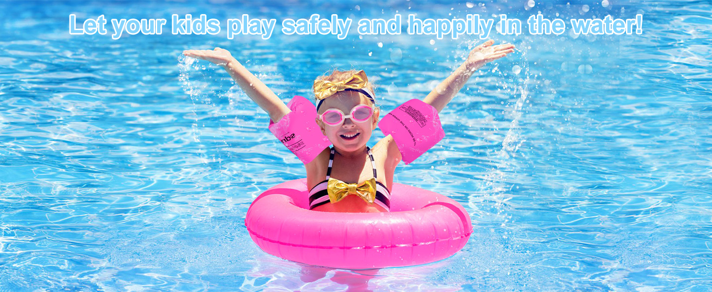 Arm Floaties for Kids 612yrs, PVC Arm Floaties Inflatable