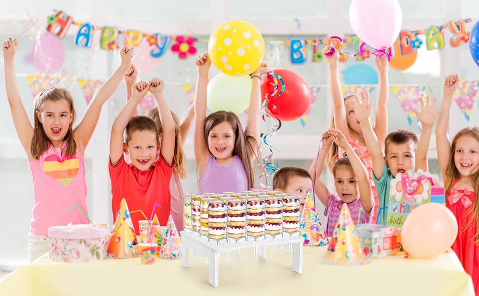 Jucoan 24 Pack Cake Push up Pop Containers with 20 Holes