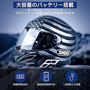 Amazon | LEXIN インカム バイク 6色着せ替えフェイスプレート