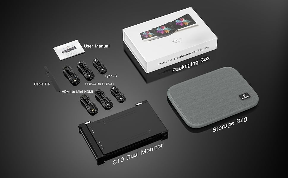 triple pantalla packaging list