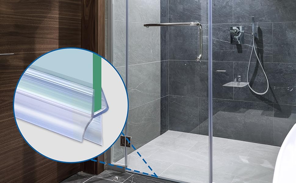 ITTISO Shower Door Seal Strip 2 x 80 cm for 4mm/5mm/6mm Glass Thickness