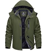 TACVASEN Men's Ski Snowboard Jacket Warm Winter Windproof Hiking Fishing Travel Fleece Lined Jack...