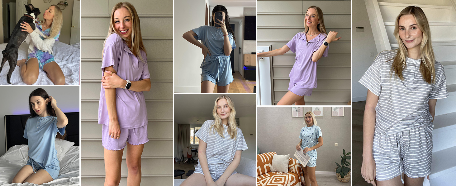 2 Pack Womens Pajama Sets