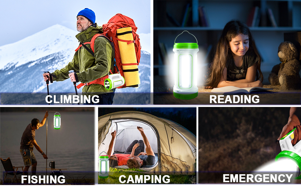 PUNLIM Camping Lantern Rechargeable LED Torch Lantern,Super Bright