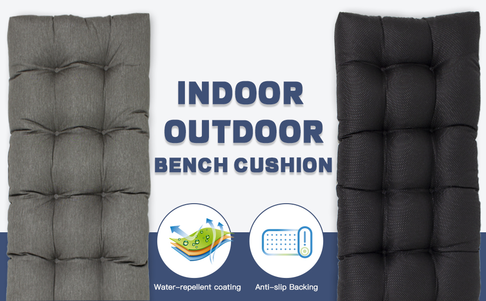 ROFIELTY Bench Cushion 45x18 inch, Patio Furniture Cushions