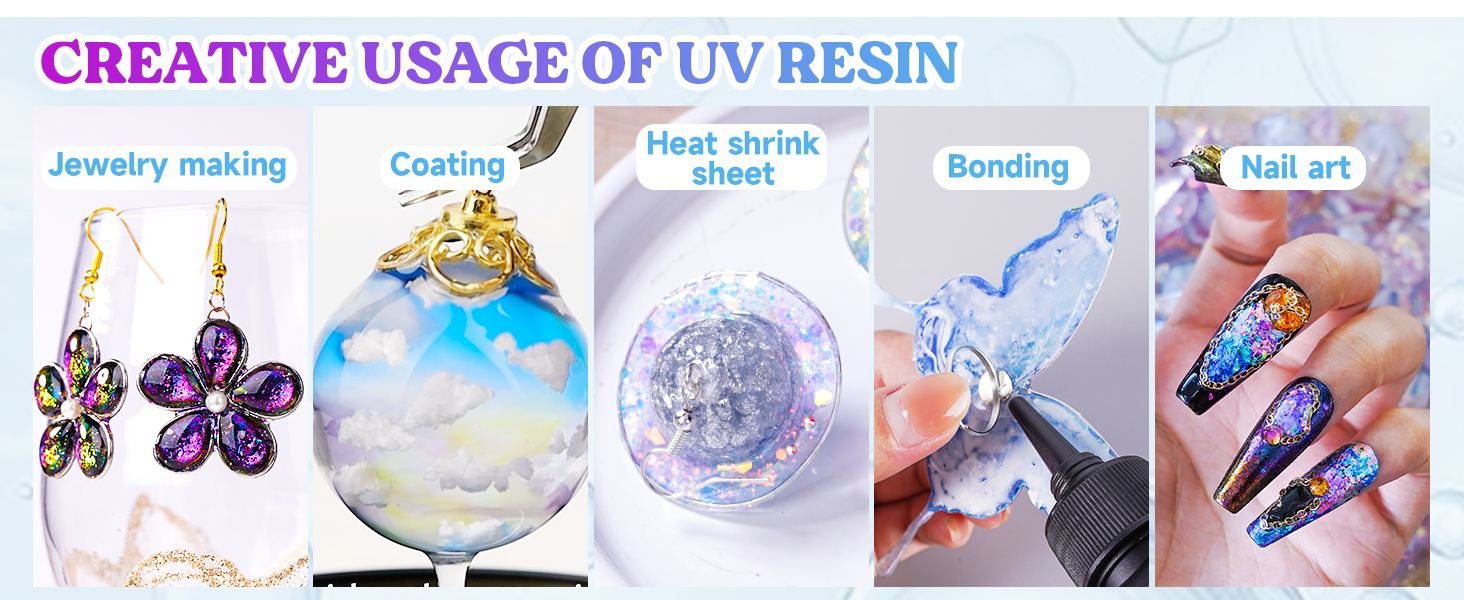 LET'S RESIN UV Resin, 300g Low Viscosity Crystal Clear Thin UV Resin