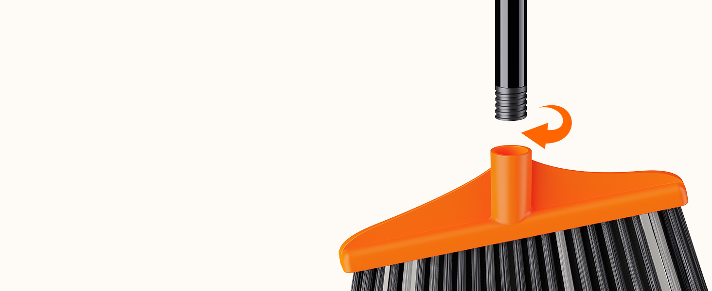 Lifewit Outdoor/Indoor Broom Heavy Duty, Commercial Broom