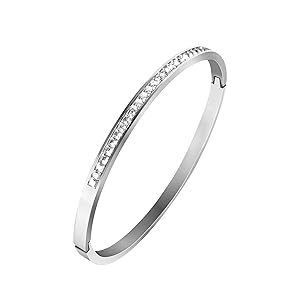 Amazon.com: Sterling Silver Bracelet Bangle Stainless Steel