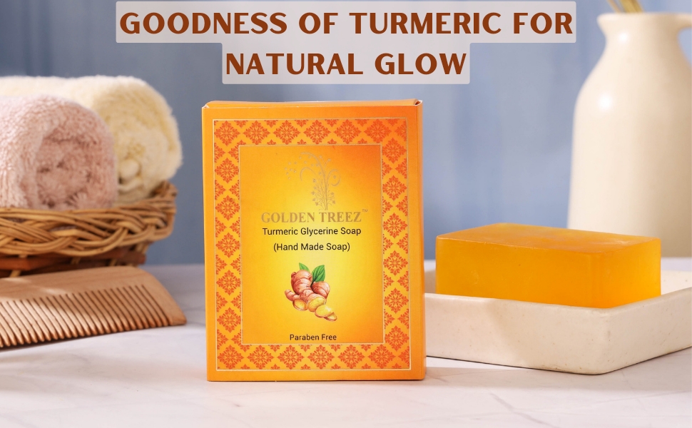 Buy Golden Treez Turmeric Soap Natural Bathing Soap enriched with