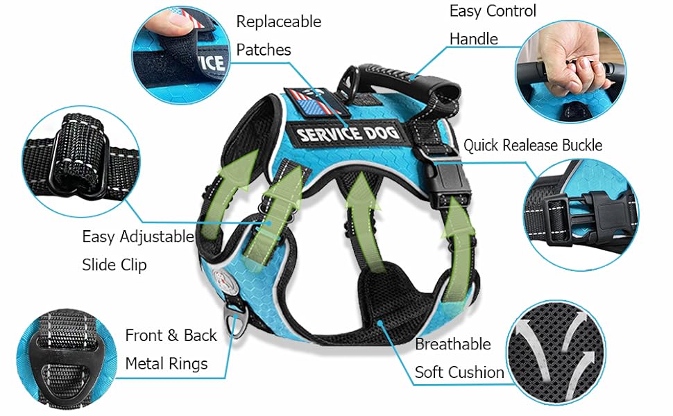 Service Dog Vest, Service Dog in Training Vest, Dog