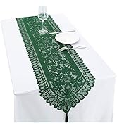 rockcloud Lace Table Cloth Runner for Wedding Banquet Decorations, Christmas Party Table Decor , ...