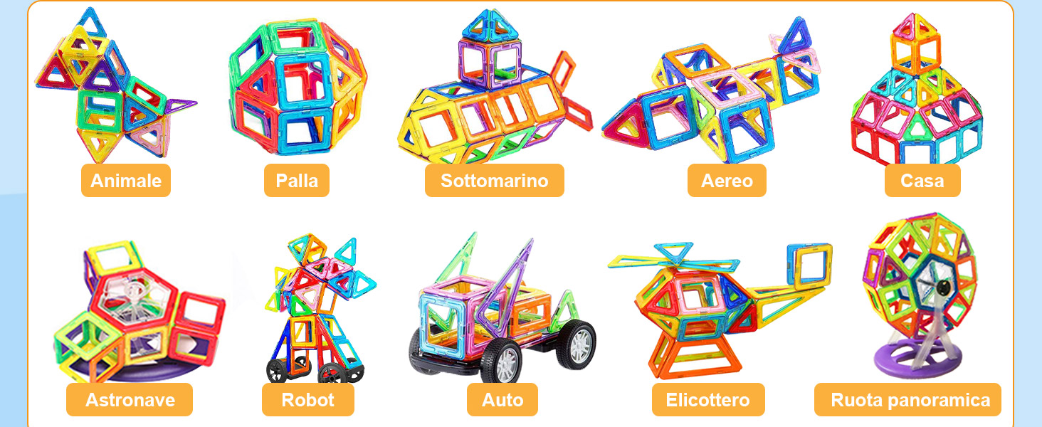 109PCS Magnetiche Bambini