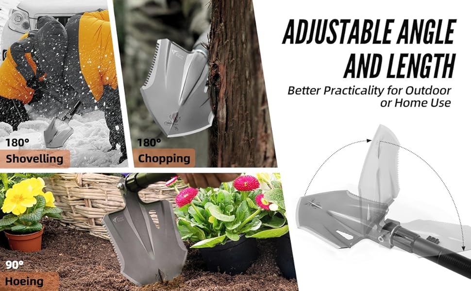 survival spade tactical shovel