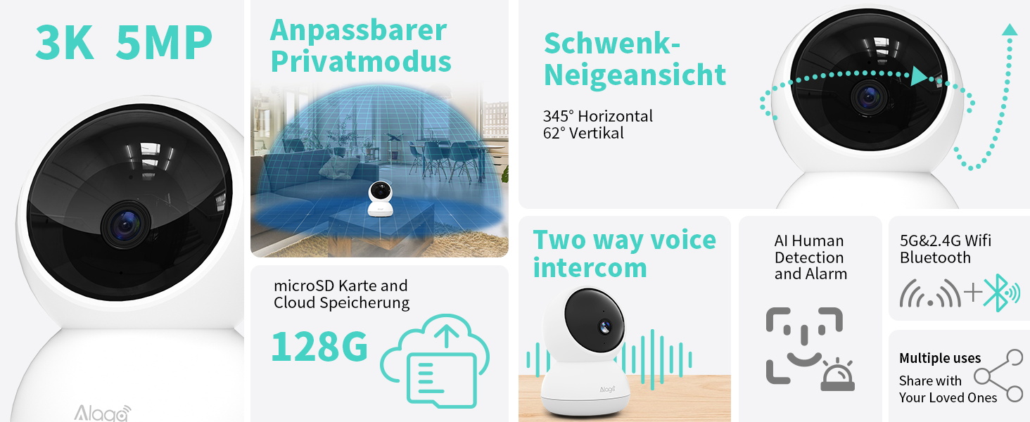 Alaga indoor security camera