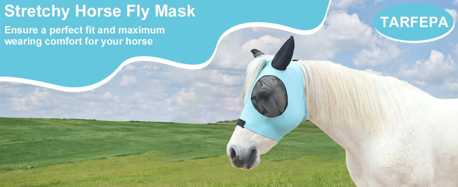 stretchy horse fly mask