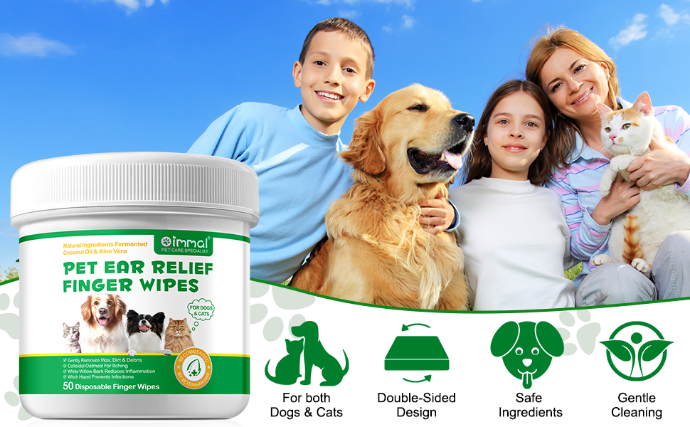 Dog Ear Finger Wipes