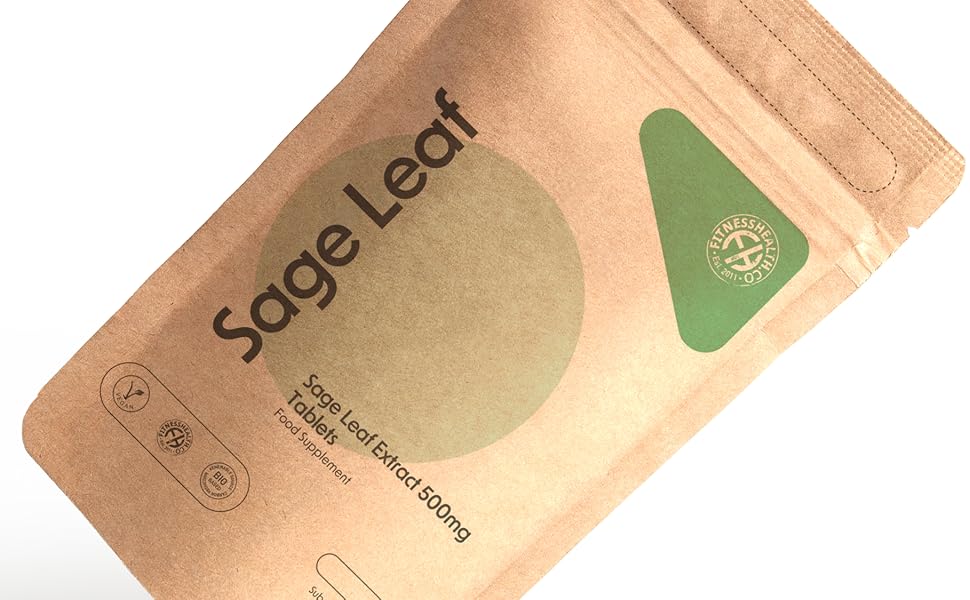 Fitness Health Sage Leaf Tablet 500MG Stop Sweating Tablets Sharpen